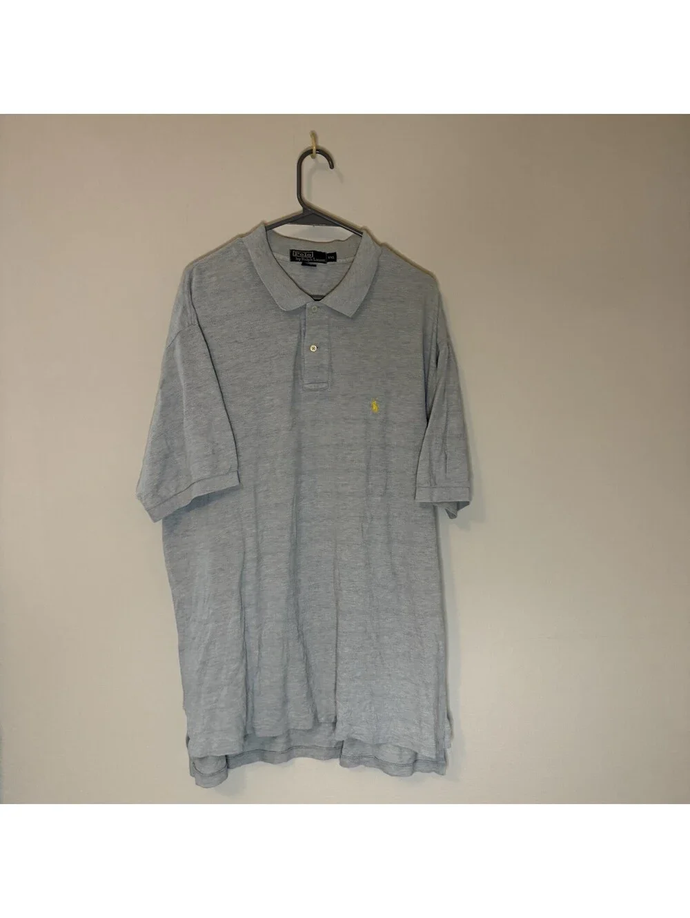Polo Ralph Lauren Men’s XXL Light Blue Cotton Polo Shirt Pony Logo